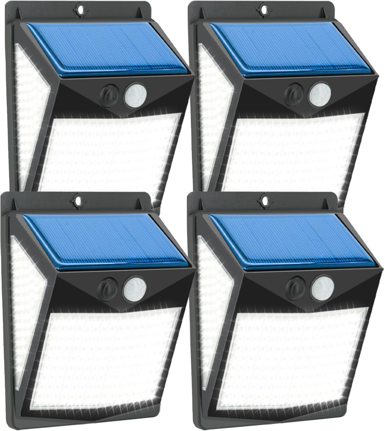 Solar Lights Outdoor, 238 LED Motion Sensor Outdoor Lights, 3 Lighting Modes and 270° Lighting Angle, IP65 Waterproof Solar Powered Outside Lights for Garden Patio Yard