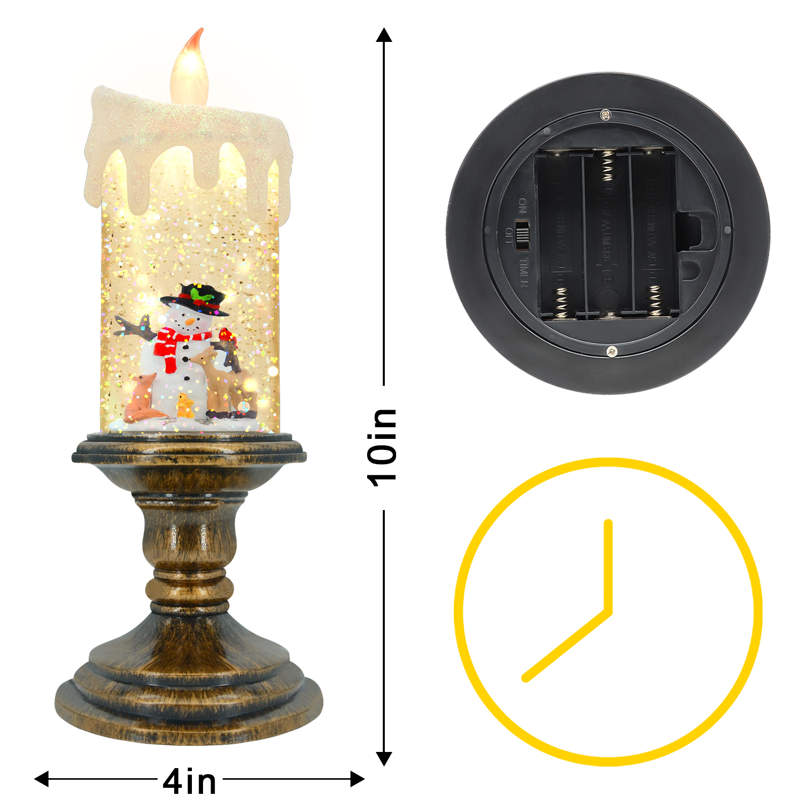 Snowman Christmas Candle Lantern