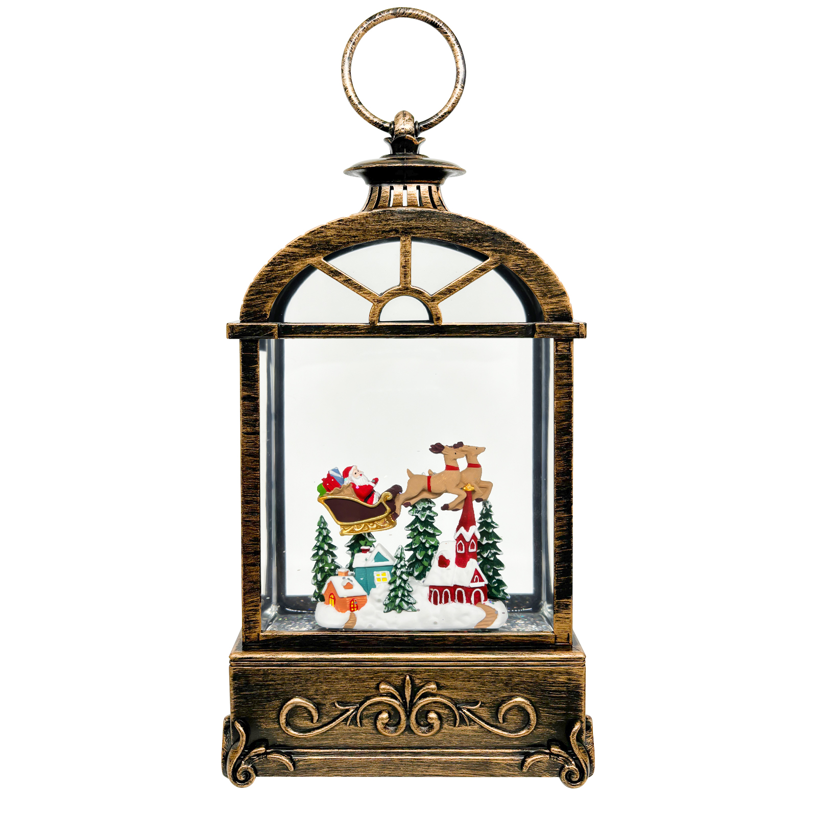 Christmas Window Snow Globe Lantern